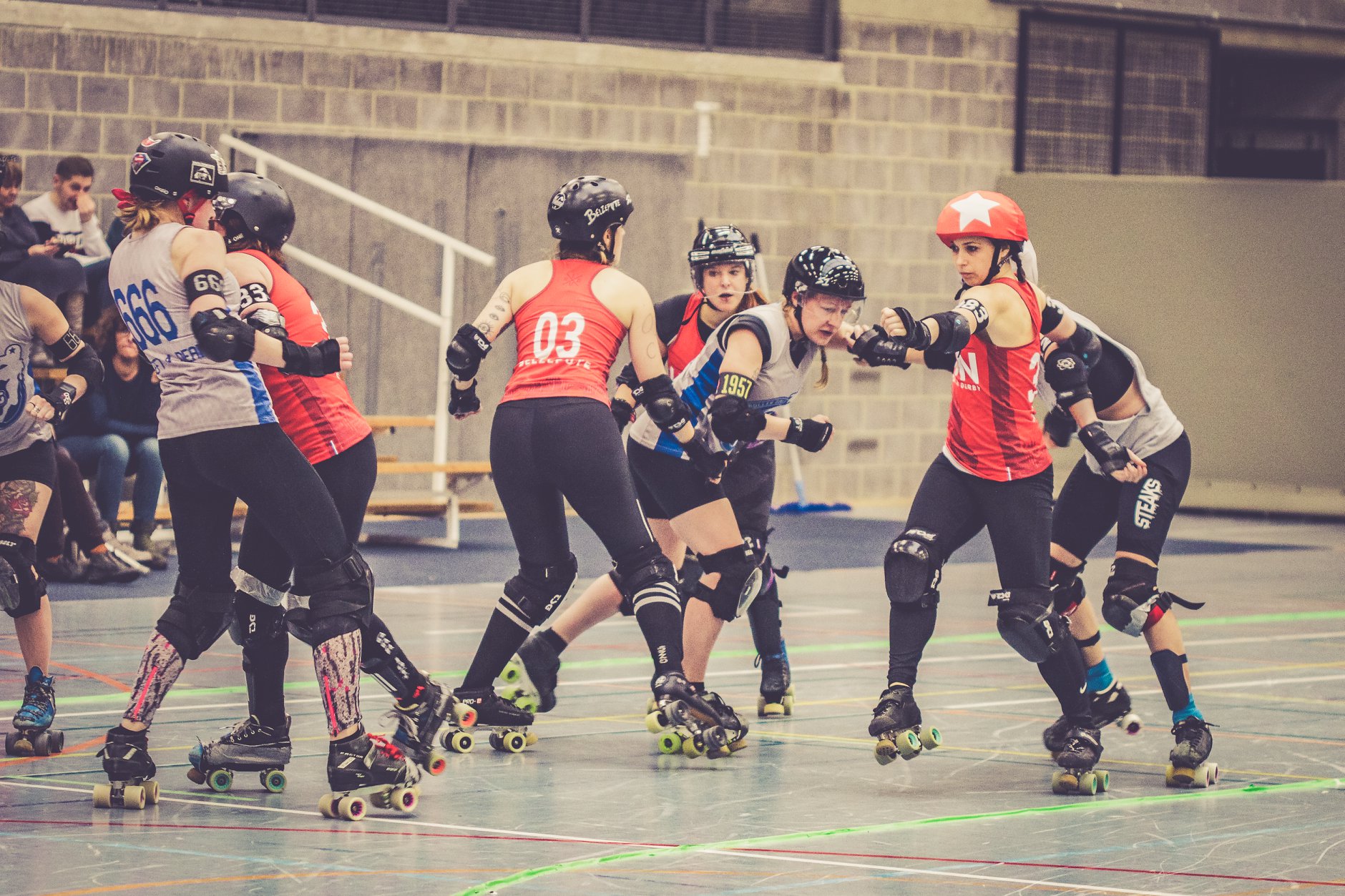 Illustration du sport Roller Derby